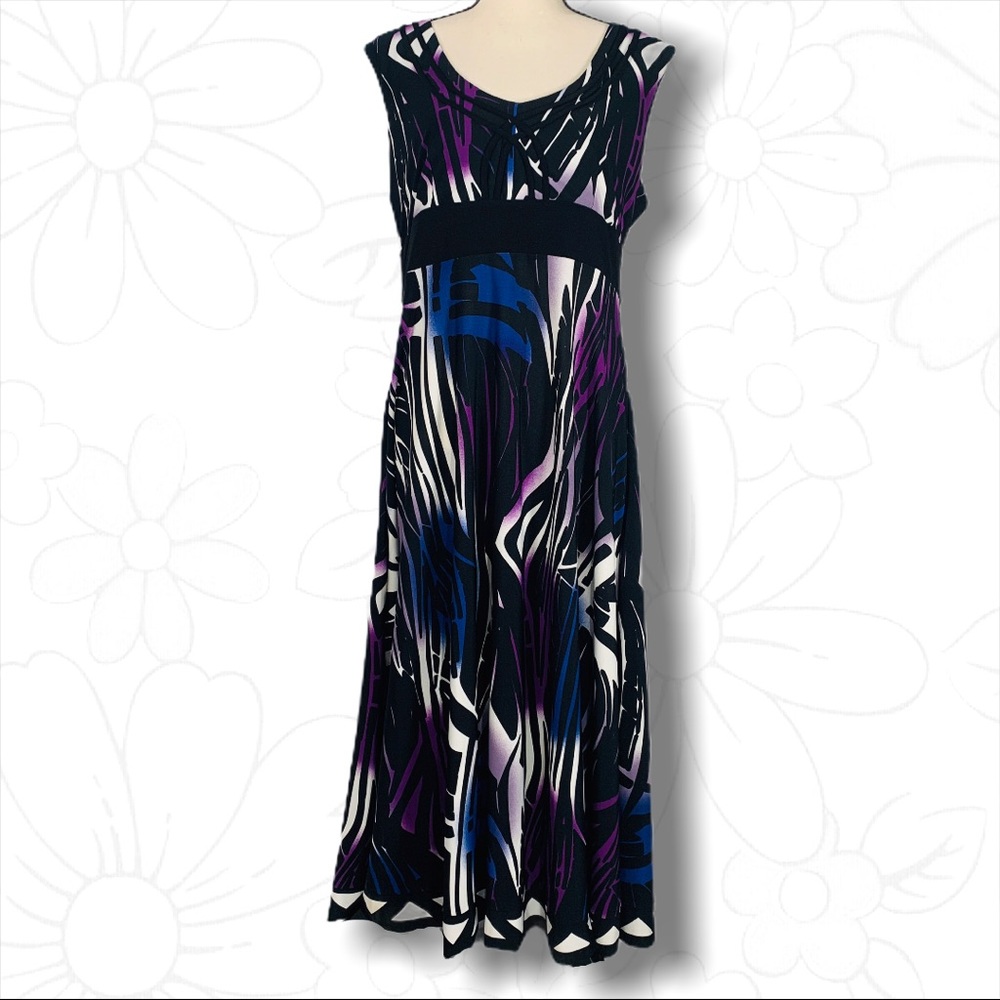 Glamour Multi Color Tiger Print Dress - Sz 16